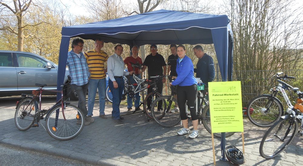 Fahrrad Werkstatt auf dem Schäfersberg 2014